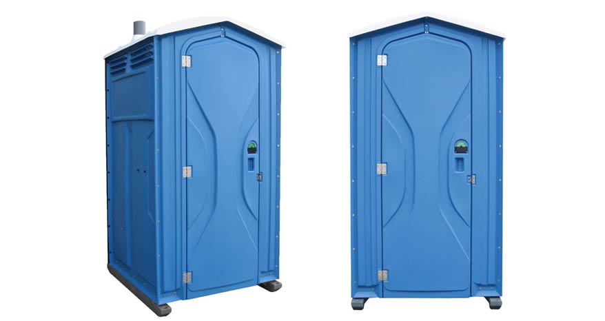 Long-term porta potty units on site in Ontario, California